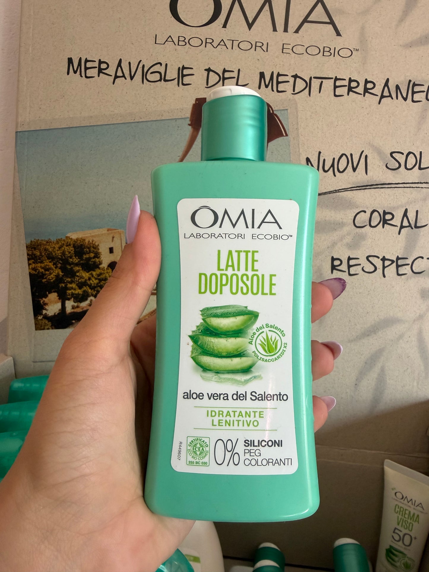 Latte Doposole Idratante Lenitivo con gel di Aloe Vera del Salento