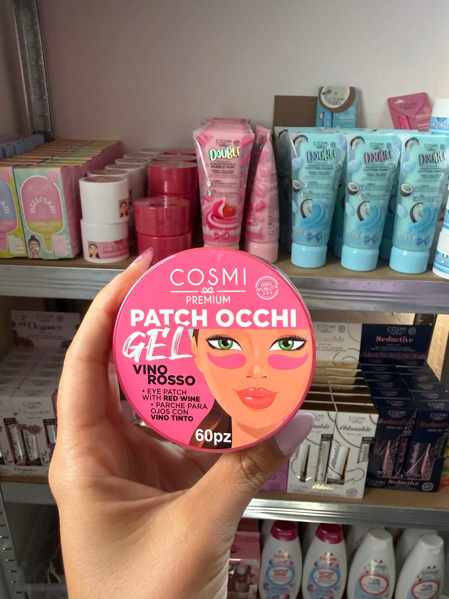 Patch Occhi Gel al Vino Rosso – (60 pezzi)