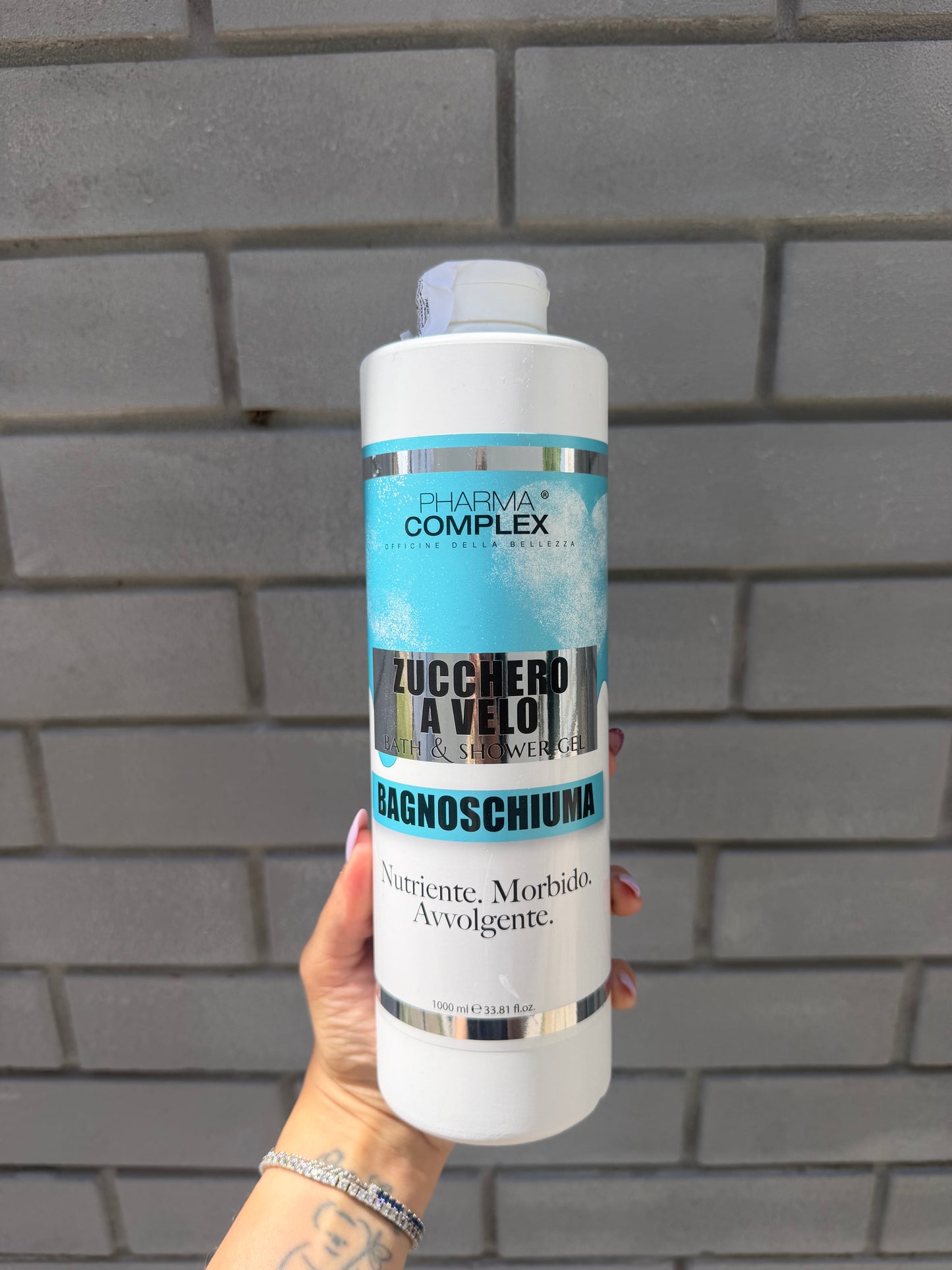 Bagnoschiuma Zucchero a velo Pharma Complex – Maxi Formato 1L 🍭