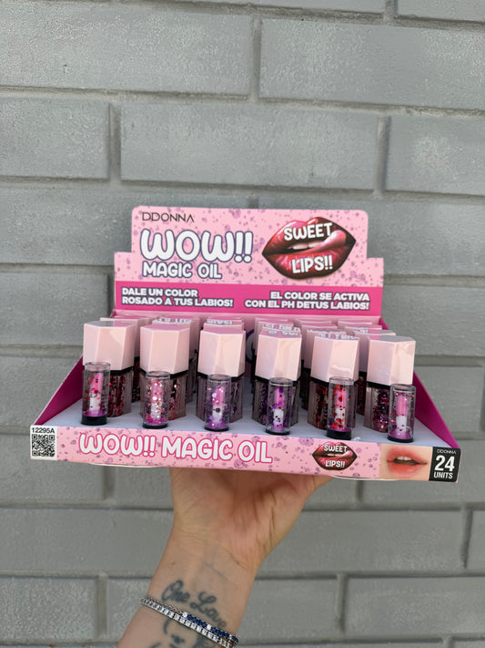 Wow Magic Oil Labbra – Lip Oil Effetto PH con Glitter ✨💋