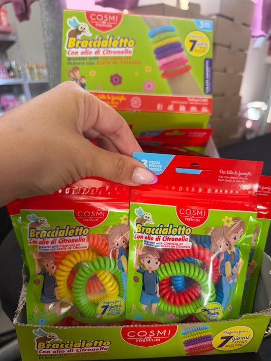 Braccialetti alla Citronella Colorati – Set 3 Pezzi