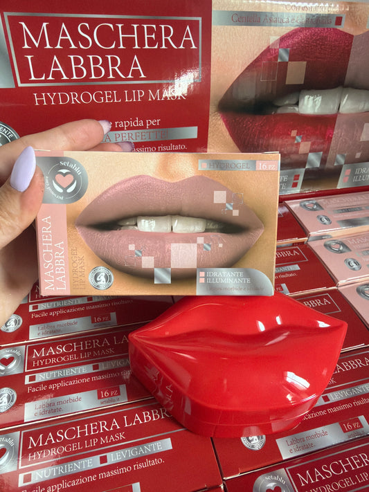 Maschera Labbra Hydrogel Idratante & Illuminante – 16 Pezzi 💖