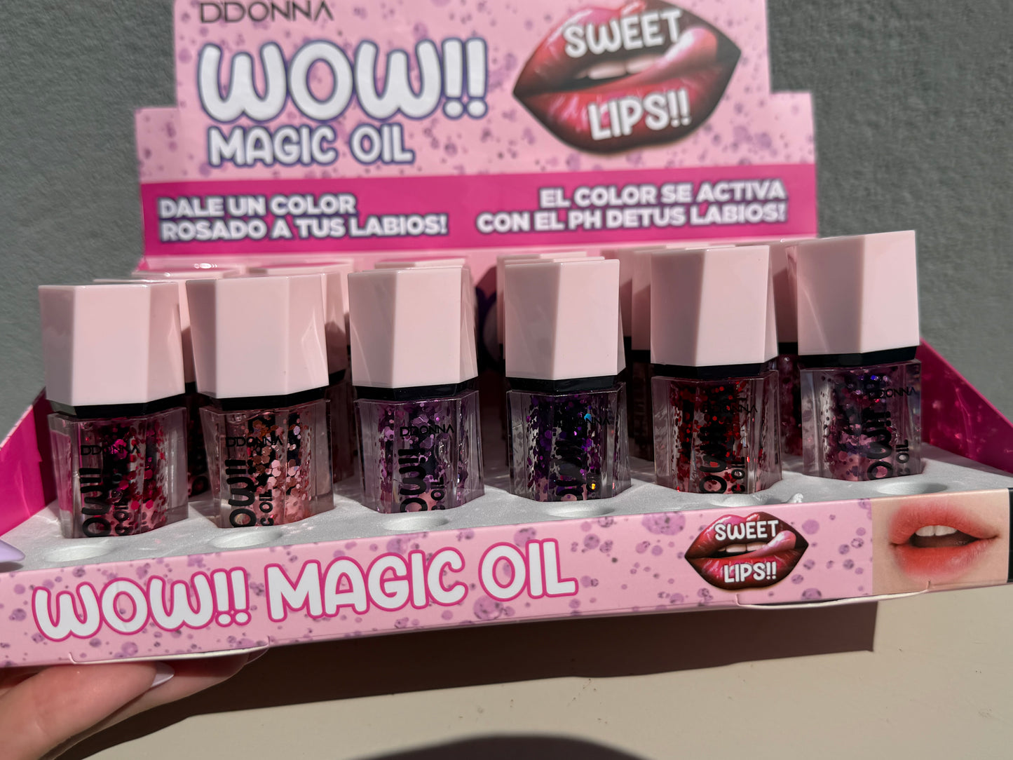 Wow Magic Oil Labbra – Lip Oil Effetto PH con Glitter ✨💋