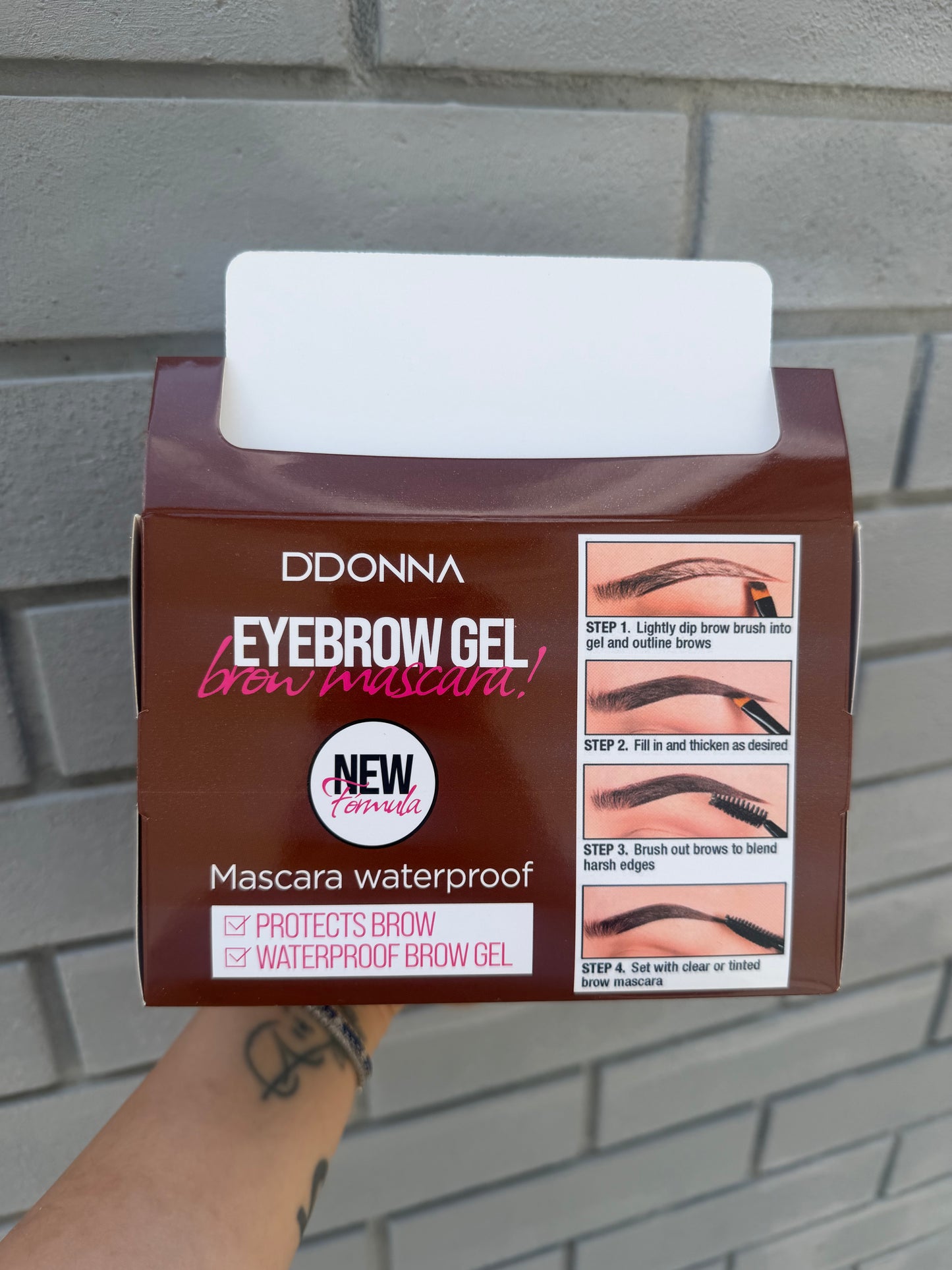 Eyebrow Gel Waterproof DDONNA – Mascara Sopracciglia Effetto Naturale 💖