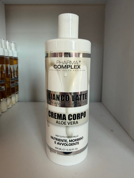 Crema Corpo Bianco Latte Aloe Vera – Idratante & Profumata 400ml | Pharma Complex