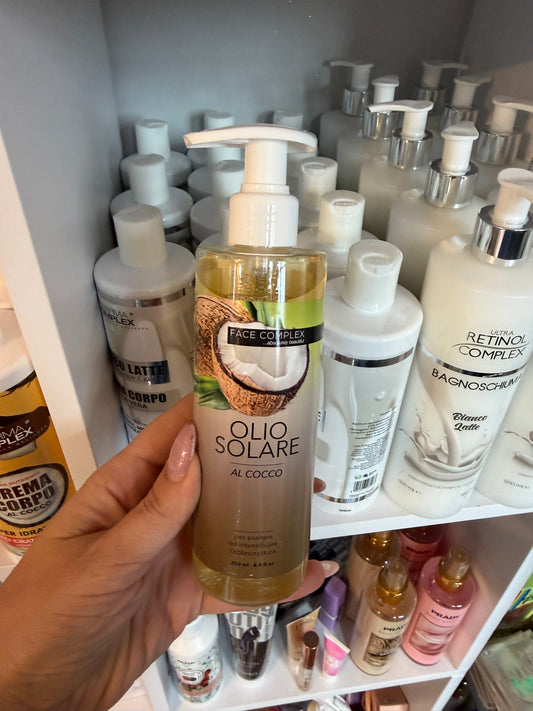 Olio Solare al Cocco – Abbronzatura Intensa & Effetto Glow