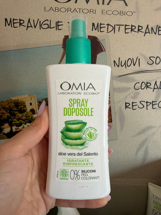 Spray Doposole Idratante Rinfrescante con gel di Aloe Vera del Salento