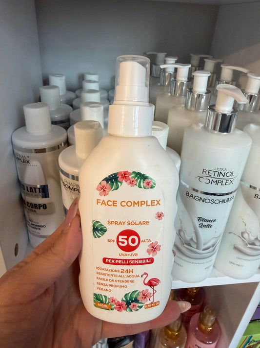 Spray Solare SPF 50 – Protezione Molto Alta & Pelle Sensibile