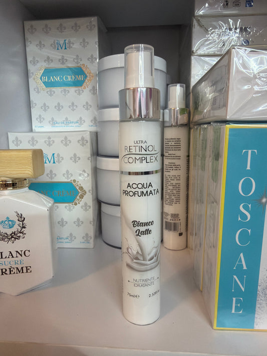 Acqua profumata bianco latte