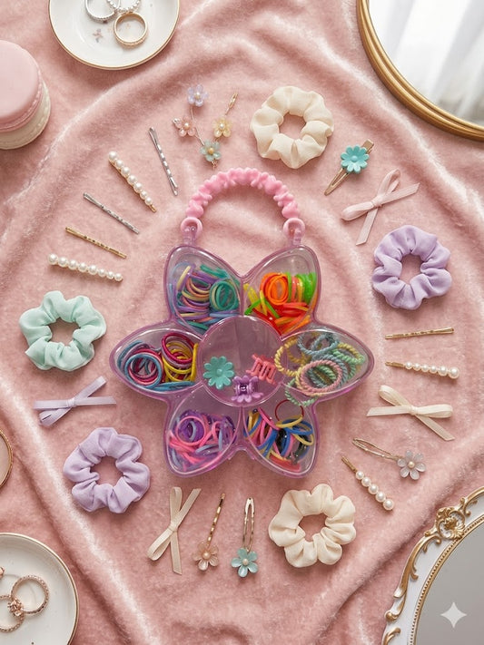 Set Elastici & Accessori Capelli Bambina – Flower Collection