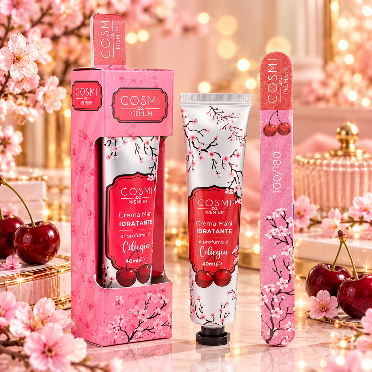 Set Mani Ciliegia – Crema Idratante + Lima Unghie