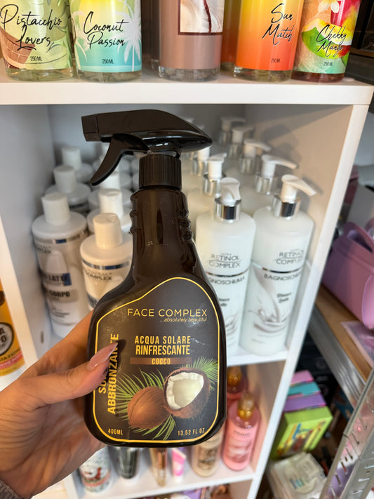 Acqua Solare Rinfrescante al Cocco – Effetto Abbronzatura & Freschezza Immediata