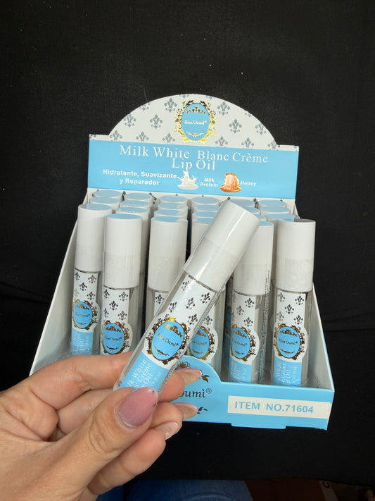 Lip Oil bianco latte  – Effetto Gloss Nutriente & Riparatore