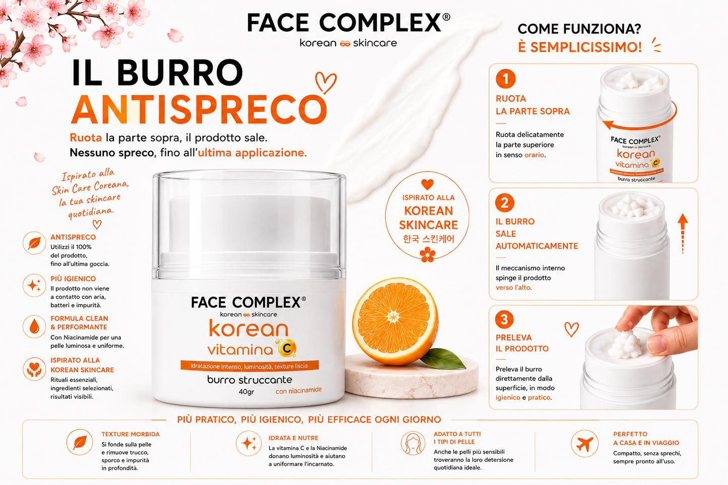 Burro Struccante Coreano  – Vitamina C